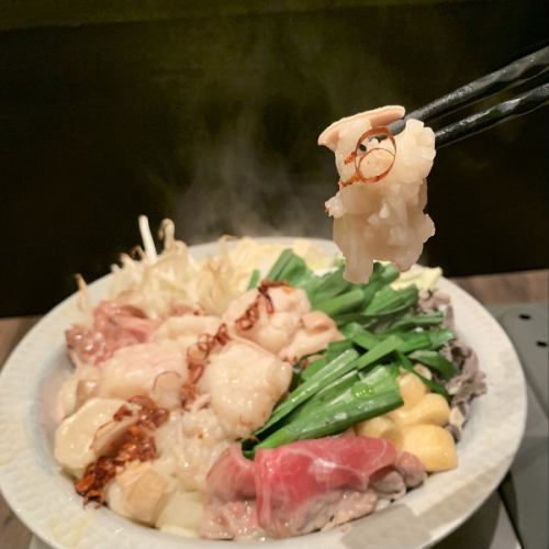 Lunch lunch banquet! Motsunabe and plenty of vegetables are all-you-can-eat!