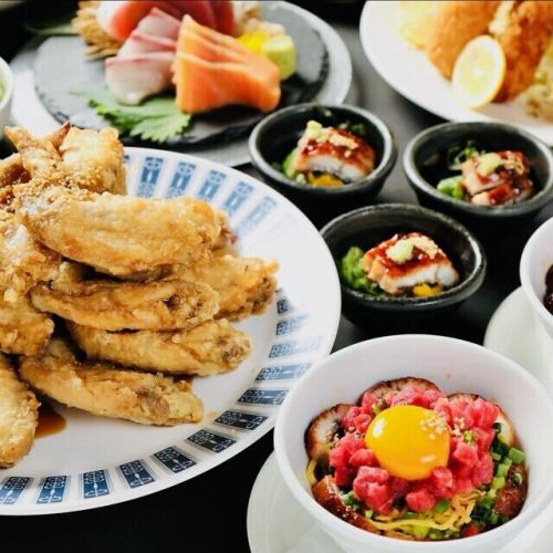 Lunchtime only! 10 dishes including A5 Japanese Black Beef and a small bowl of eel yukke [Nagoya] 3 hours all-you-can-drink for 5,000 yen ⇒ 4,500 yen