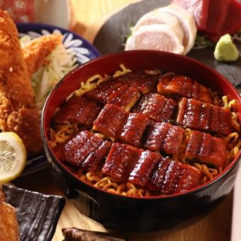 [3 hours all-you-can-drink included] Nagoya specialty Hitsumabushi, fried shrimp, and chicken wings - a total of 8 dishes for 4,500 yen