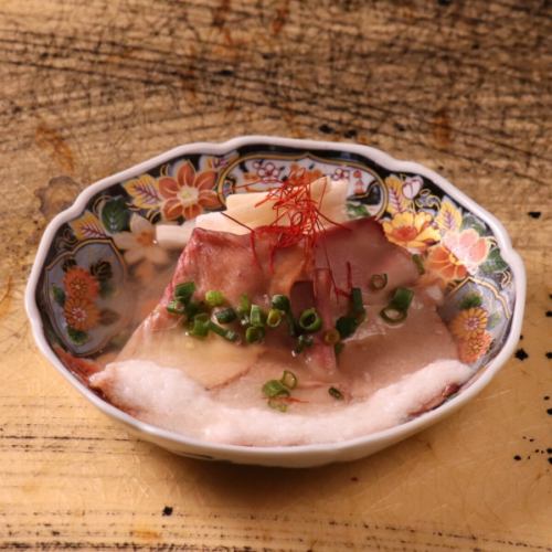 Beef tongue and grated yam