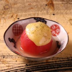 Tomato and mozzarella cheese