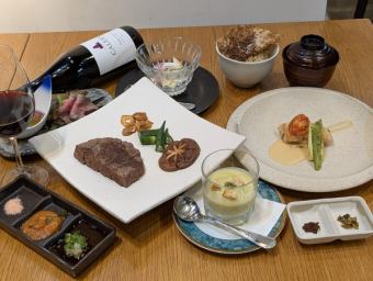 <ランチコース> 名物、特選黒毛和牛を堪能☆ 季節の魚介と黒毛和牛のコース 5720円