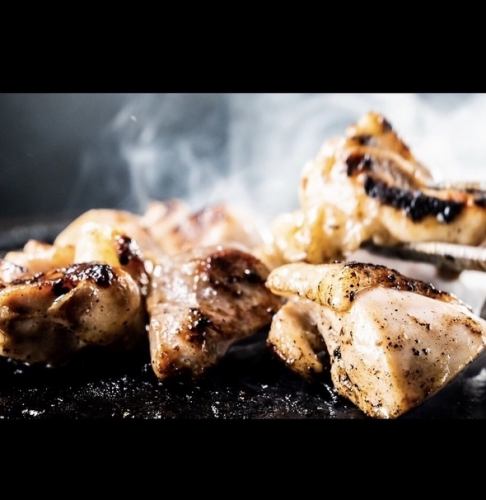 Freshly caught Awaji chicken grilled