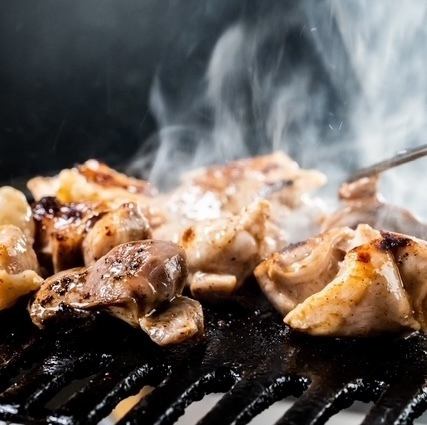 朝引き淡路鳥の焼物