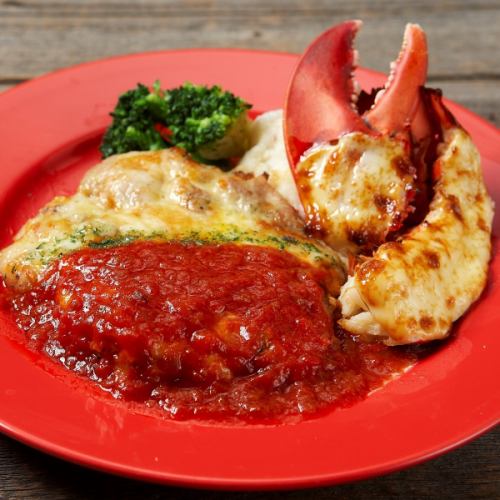 랍스터의 황금 구이 & 치킨 밀라네즈 Lobster Tail with MayonnaiseSause & Chicken Milanese