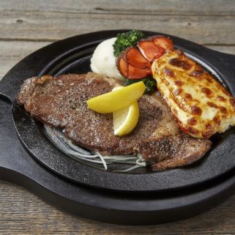 ロブスターの黄金焼き＆黒毛和牛サーロインレモンステーキ