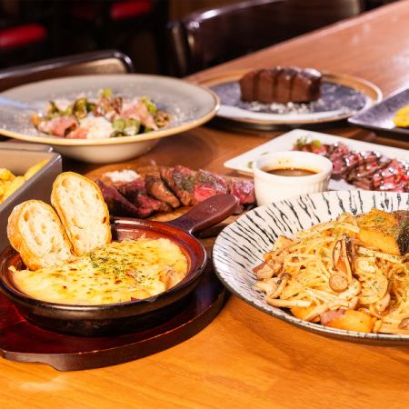 Micasita【肉×春　の味覚コース】　自慢の肉料理や旬の食材を使った料理全8品