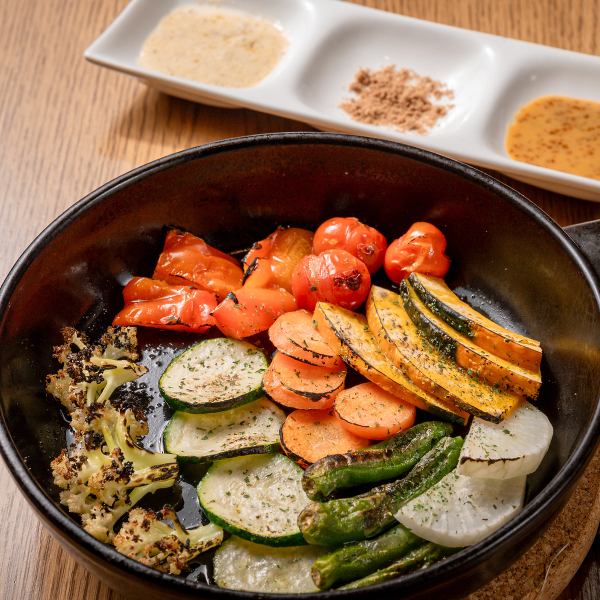 【野菜本来の甘味を味わう】女性に大人気♪有機野菜のグリル