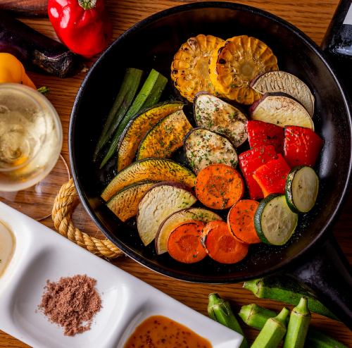 【野菜本来の甘味を味わう】女性に大人気♪有機野菜のグリル