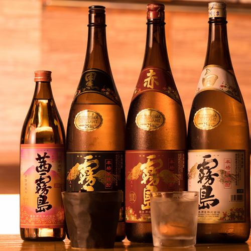 世界に誇る銘柄焼酎や日本酒を揃えております♪