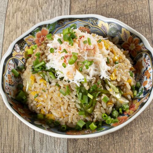 crab lettuce fried rice