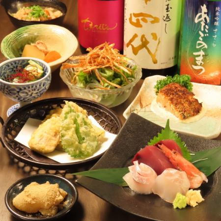 【〇いけ秋堪能コース　お料理全8品】+通常飲み放題120分付6600円