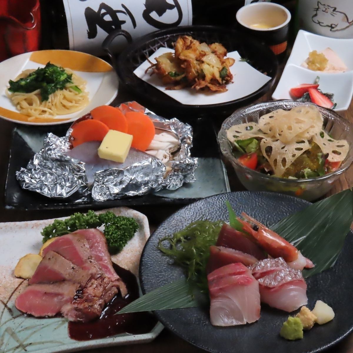 旬のお造りが楽しめる〇いけ春堪能4400円コースもお勧めです☆