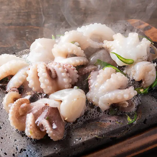【〇いけ名物イイダコの踊り焼きコース6品】+通常飲み放題120分付6600円!→クーポン利用で6000円!