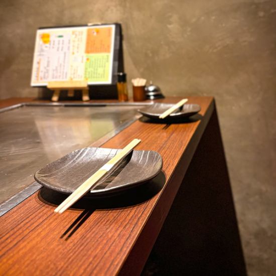 A restaurant where you can casually enjoy high-quality teppanyaki.