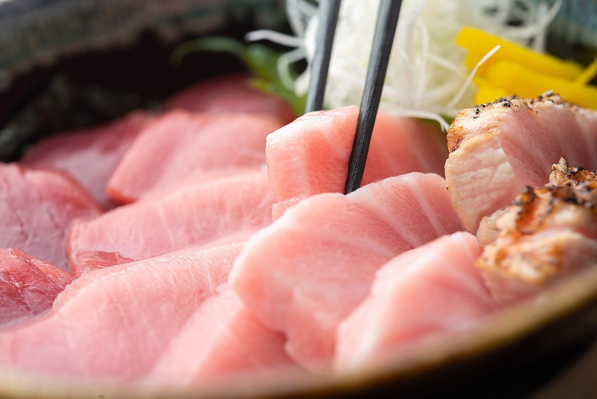 You can only taste it here♪ Enjoy dishes that make use of carefully selected bluefin tuna from Tsushima◎