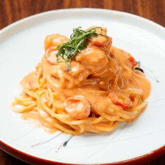 海老クリームパスタ