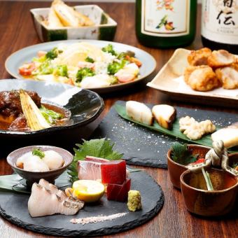 コースでお得◎歓送迎会に【生ビールOK飲み放題付】豚のホロホロ煮や〆ご飯が付いた7000円コース