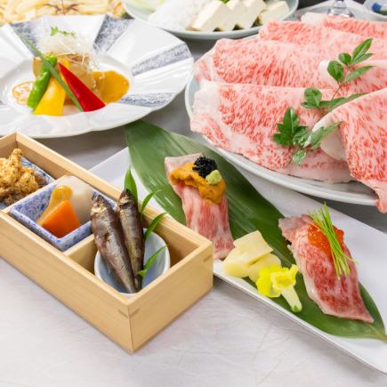 肉割烹コース（神戸牛すき焼き他全６品）