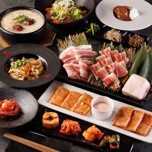 [Specially selected brand pork course] Recommended for parties and banquets! 9 dishes in total 6,500 yen (tax included)