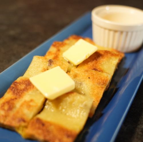 Sweet potato and butter pancake