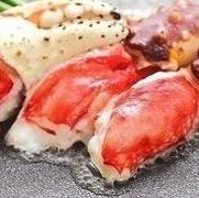【蟹ステーキ会席】ずわいとたらばステーキやずわい蟹のお造り、ずわい蟹酢などを満喫