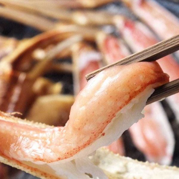 多彩なラインナップの蟹料理