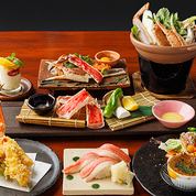 飲み放題付6/30まで【蟹翔会席】12,500円 ずわい蟹とたらば蟹を同時に楽しめる◎