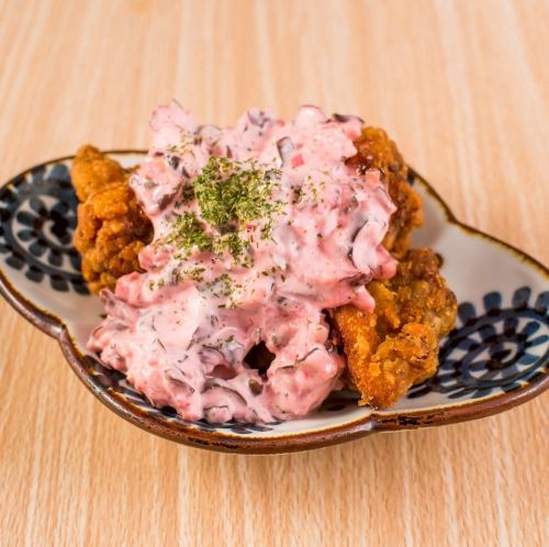 Chicken Nanban with pickled eggplant and tartar sauce