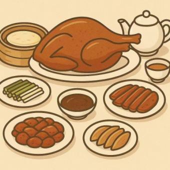 【さだ子のおすすめの大好評料理】北京ダック3800円★（税込）コース