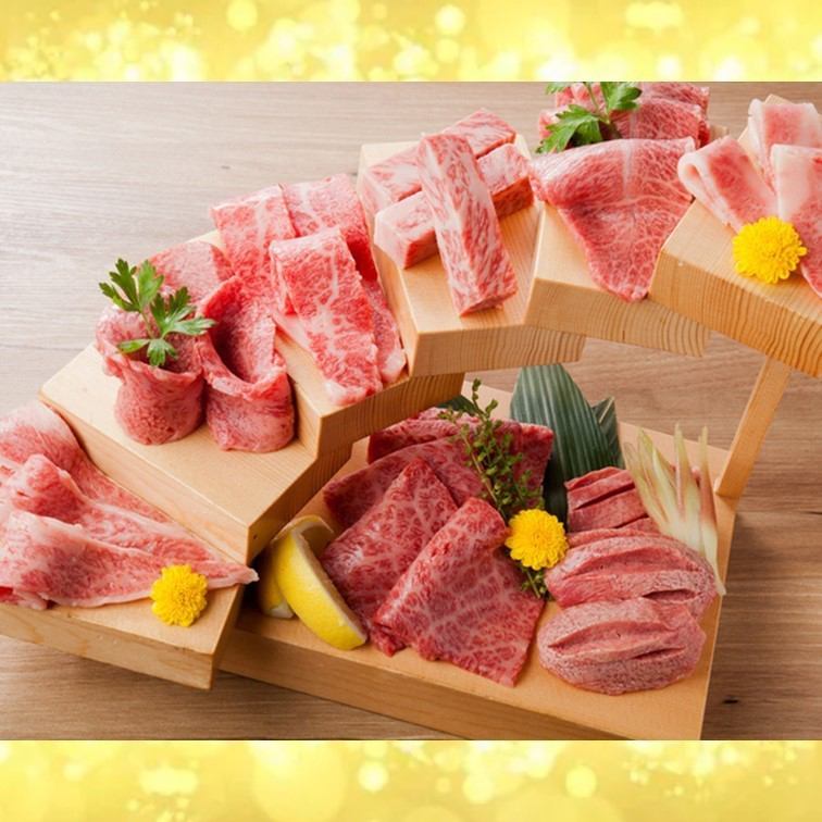 All-you-can-eat A4- and A5-ranked high-quality Kuroge Wagyu short ribs!