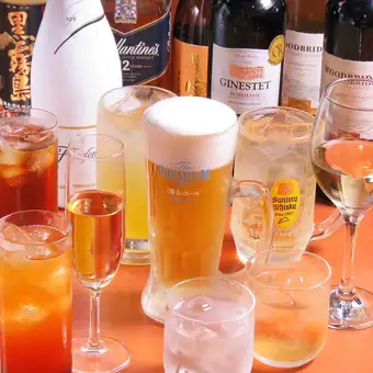 【当日予約OK】生ビール付き単品飲み放題！2時間2500円→2000円