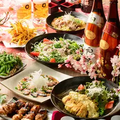 『学生応援コース』表参道No.1コスパの価格!2時間飲み放題付き【10品4500円→3400円】
