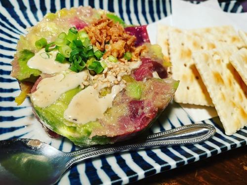 Tuna and avocado tartare