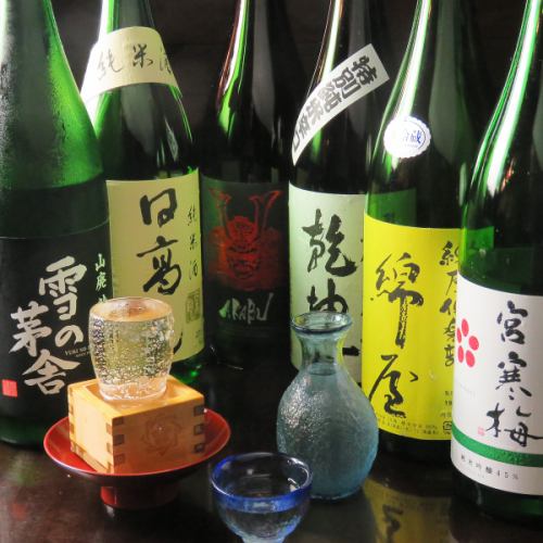 A wide variety of local sake from Tohoku!