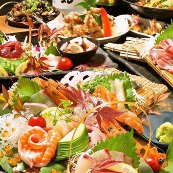 "Kyushu meat and carefully selected seafood course" Enjoy the full flavor of Kyushu♪ [3 hours all-you-can-drink included/10 dishes/4,000 yen]