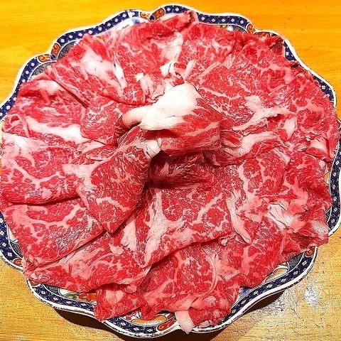 すき焼き（事前のご予約で信州牛サーロインに変更可能）