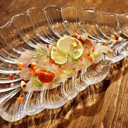 [* Limited quantity] Carpaccio of fresh fish caught in the morning