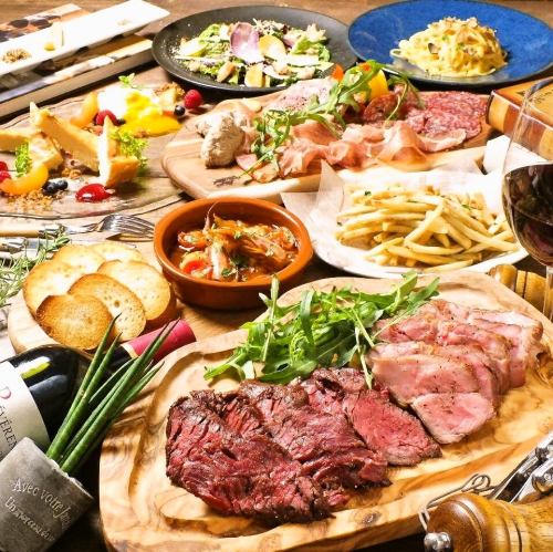 "All meat is charcoal-grilled!" You can enjoy exquisitely grilled meat dishes and sake ♪