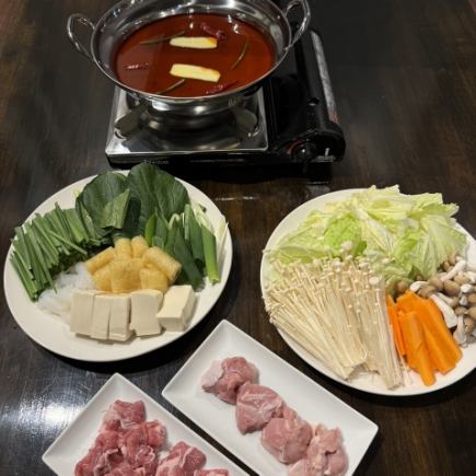 ≪90分飲み放題付≫【女性に大人気◎】辛さが食欲をそそる!!火鍋コース4460円(税込)