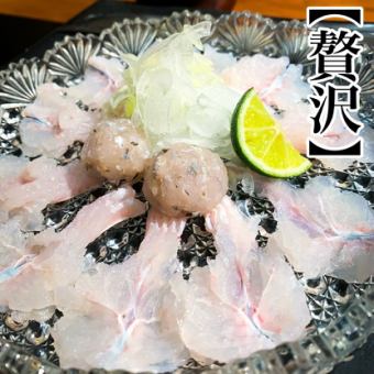 季節限定！”贅沢”【はもしゃぶコース】料理のみ11000円(税込）