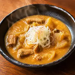 自家製もつ煮込み