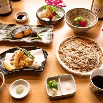 【季節のおまかせ弥ひろコース】旬の食材を使った天ぷらなど全6品が楽しめる♪＜税込5,500円＞