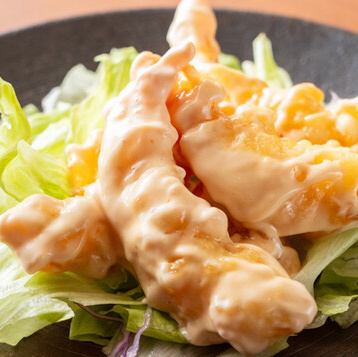 【自家製エビマヨ】ぷりぷり食感を作るために、下処理からこだわってます！