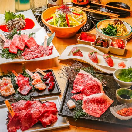 [All-you-can-drink included] A luxurious combination of exquisite sea urchin and Japanese black beef! 15-item "Uniku Course" 6,500 yen → 5,500 yen