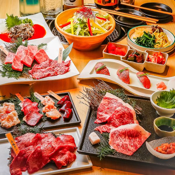 最受歡迎★可以享用海膽×肉=海膽的套餐♪ 15道菜品+120分鐘無限暢飲 6,000日元⇒5,500日元！