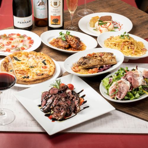 [2 hours 30 minutes all-you-can-drink included] ☆ AMIGO recommended course for various banquets ☆ 7 exquisite Italian dishes + all-you-can-drink 6,000 yen