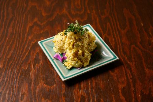 Nagaoka mustard eggplant and potato salad