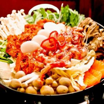 [★Special hot pot course with 5 types to choose from] 7 types of 9 types including pancake + 2 hours all-you-can-drink included ⇒ 4000 yen