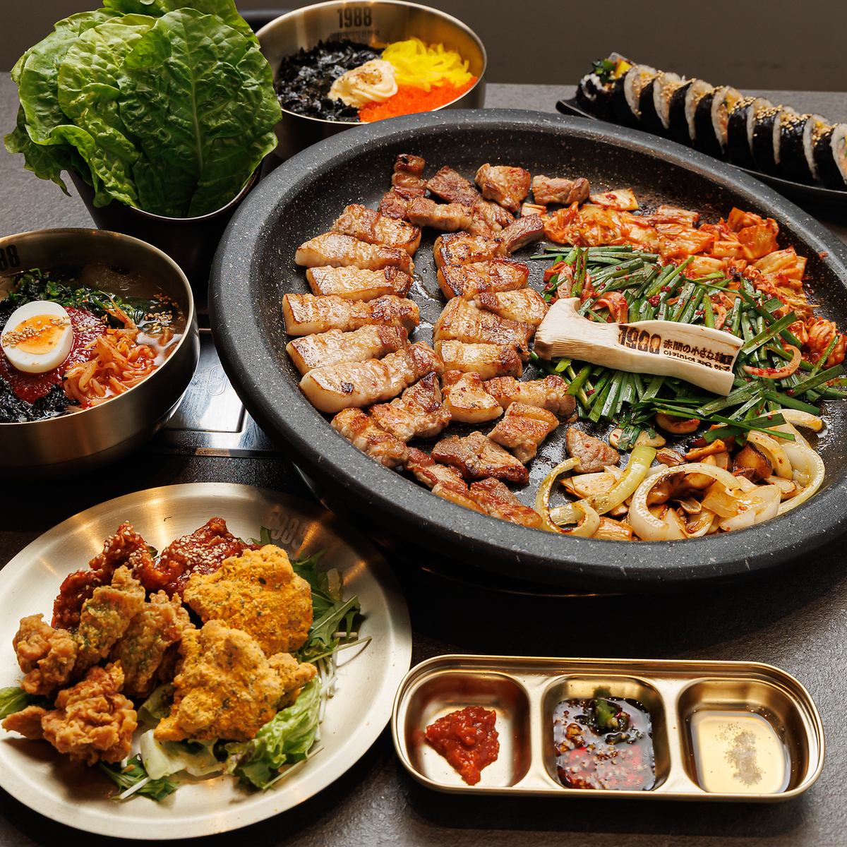サムギョプサルをはじめとした絶品韓国料理をご堪能ください！